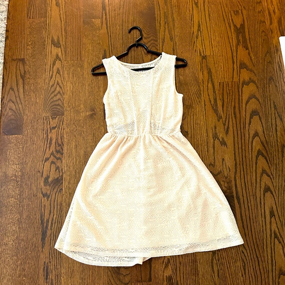 A-line cream dress, worn only once